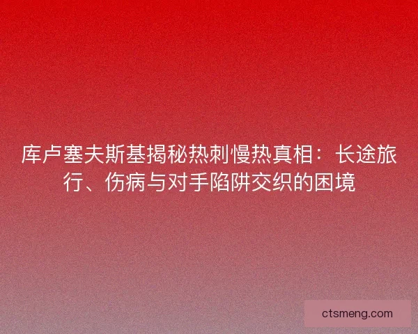 库卢塞夫斯基揭秘热刺慢热真相：长途旅行、伤病与对手陷阱交织的困境